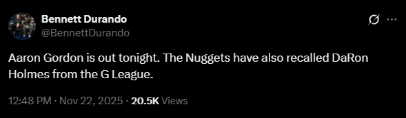 Holmes recalled from the G League