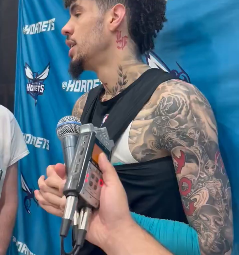 LaMelo Ball: "He never heard that come from me. The source is not from me. It's false info." "I love being here... I'm still confident in this group and everybody here."