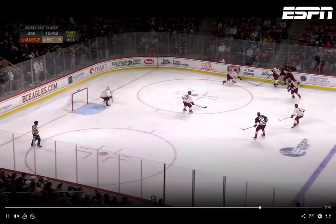 Teddy Stiga is the one who ends up getting ejected (and getting an automatic one game suspension on this play)