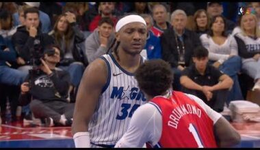 Andre Drummond squares up to Wendell Carter Jr then Jalen Suggs gets involved and ejected