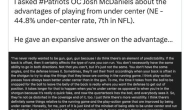 One of the best paragraphs of summing up playing under center vs. shotgun