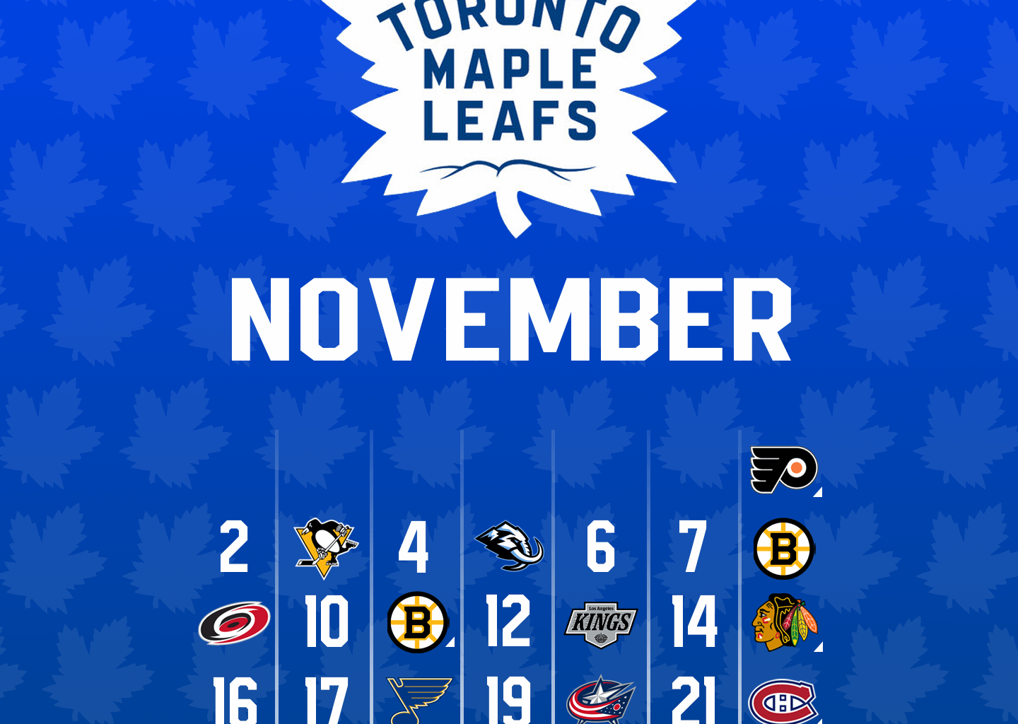 November Leafs 2025/26 Calendar Late Edition Album in Comments