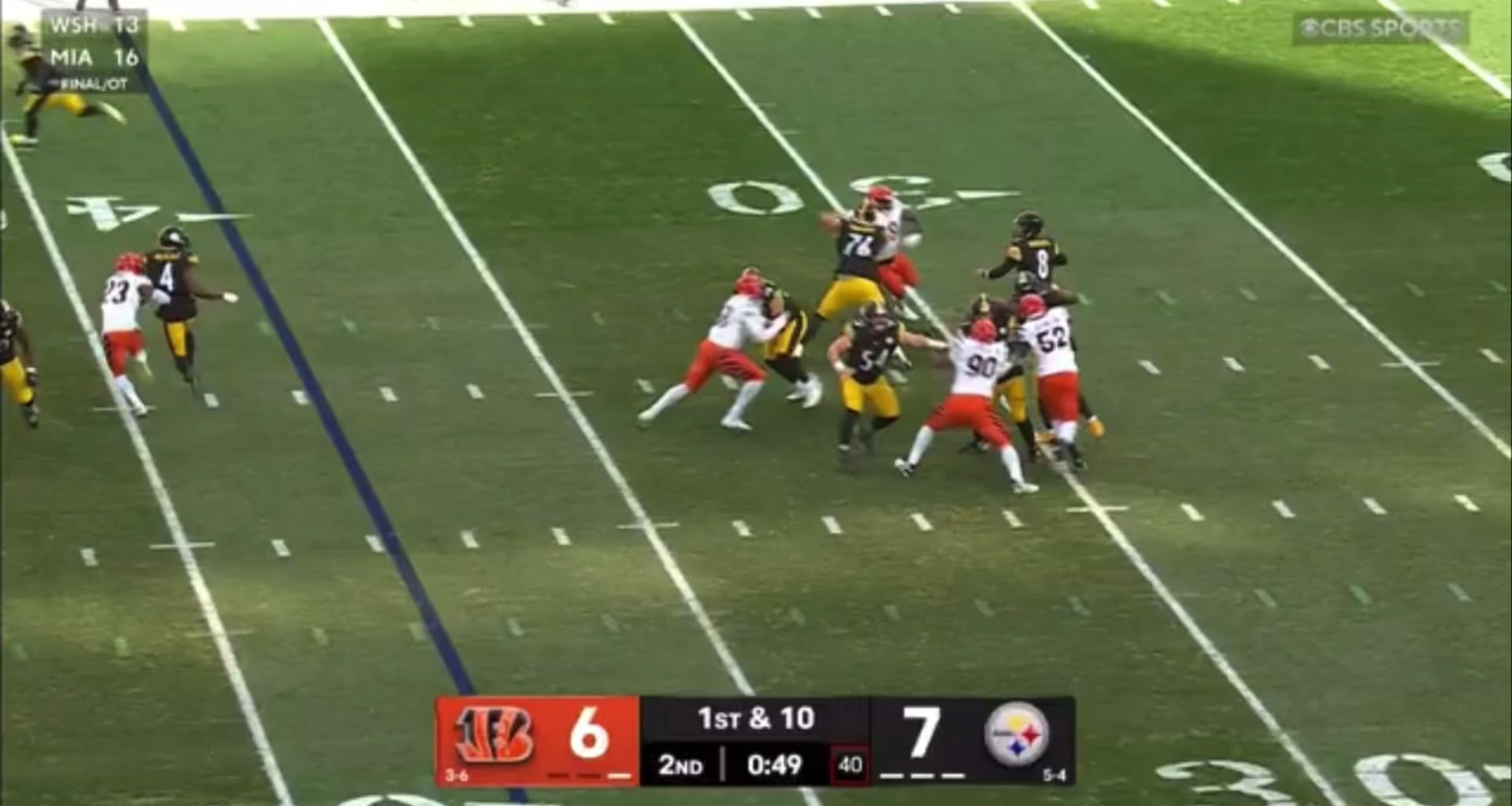 DARNELL WASHINGTON JUST WOKE UP HEINZ FIELD