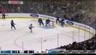 Toronto scores on the wrong net