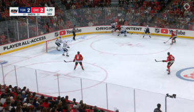 Colton Dach deflects Crevier’s shot from the point! Crevier with 5 assists now over his last 5 games. Dach’s 2nd goal of the season.