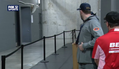 [Chris Kwiecinski] Ben Johnson, walking back to the locker room after improving to 7-3, does not look like he’s walking back to the locker room after improving to 7-3. This demeanor is probably a reason why the Bears are 7-3 right now.