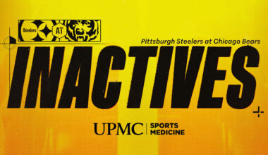 Steelers inactives for Week 12 at Bears