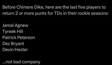 Chimere Dike has just joined a list with some seriously insane company