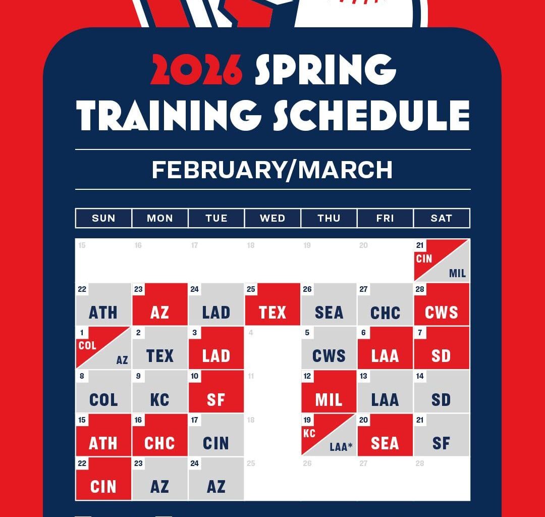 2026 Spring Training Schedule
