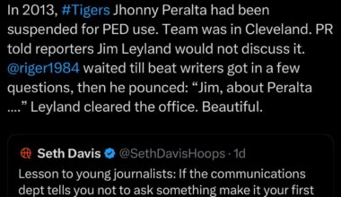 A lesson in Journalism, from Jim Leyland.