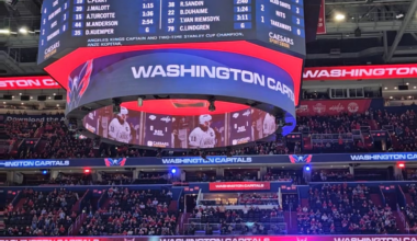 Washington Capitals fans cheered for LA Kings' C Anze Kopitar during his final game in Washington, D.C.