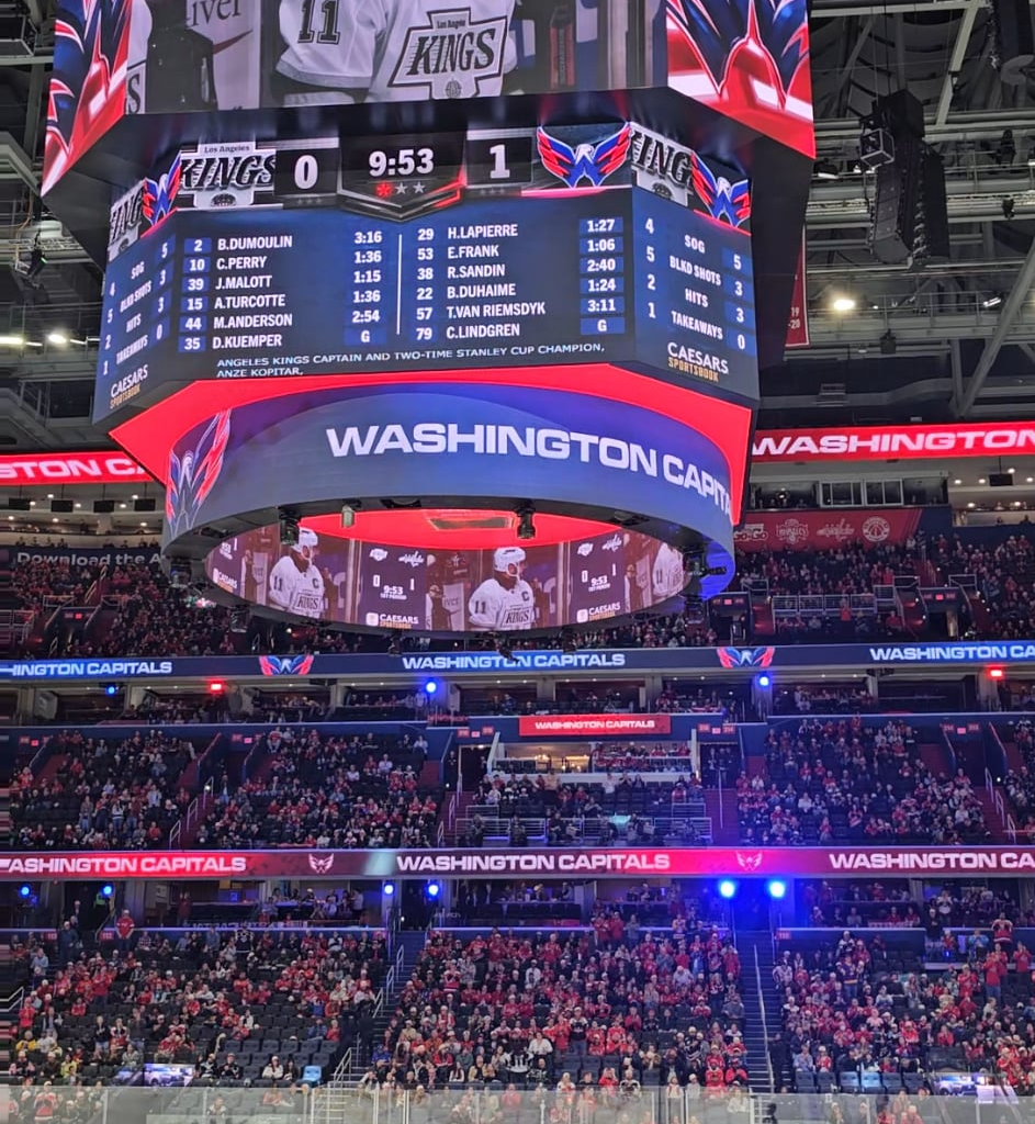 Washington Capitals fans cheered for LA Kings' C Anze Kopitar during his final game in Washington, D.C.