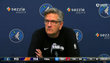 Finch’s post game. There were no Wolves beat writers in Phoenix tonight