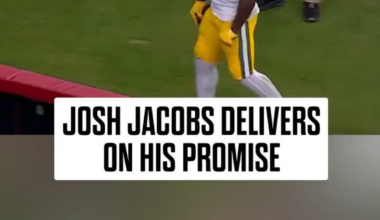 Josh Jacobs. A man of his word