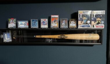 Got a game-used broken B. Lowe bat for a steal! Checked out the authentication and it’s from the 2020 season.