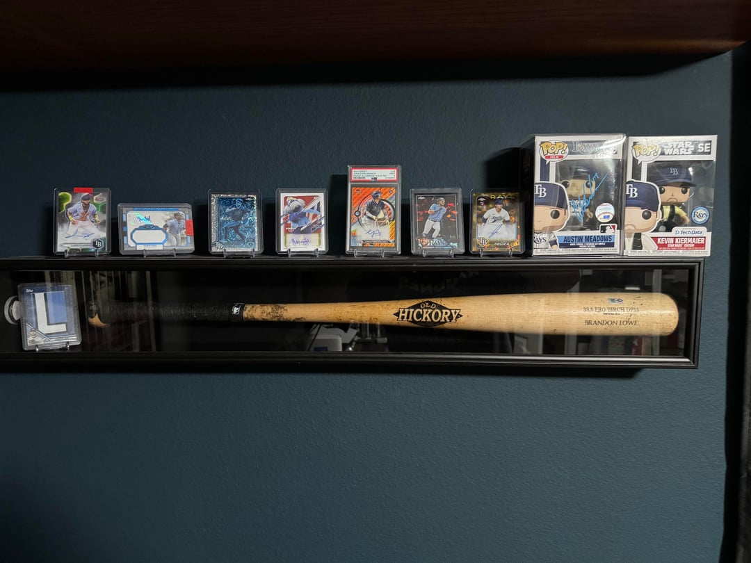 Got a game-used broken B. Lowe bat for a steal! Checked out the authentication and it’s from the 2020 season.