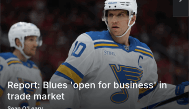 The Blues fire sale is apparently open for business