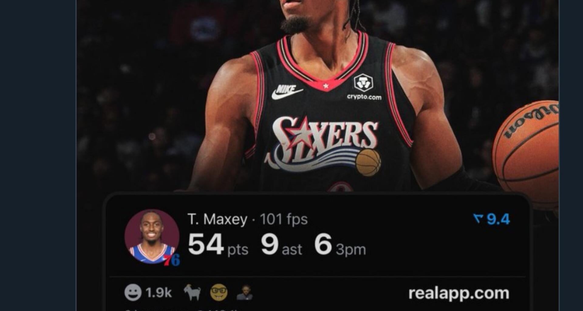 Tyrese Maxey is the fastest PG in NBA history to reach 500+ PTS & 100+ AST in a season