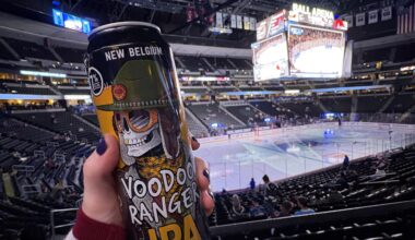 Whoops, I accidentally ended up at tonight’s game with a beer in my hand. 💁‍♀️