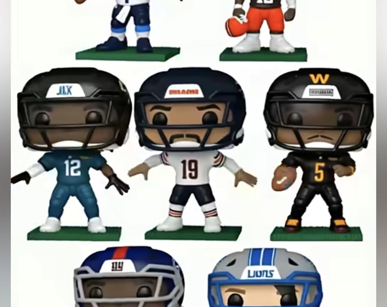 Funko gave Cam Ward a mustache/goatee lol