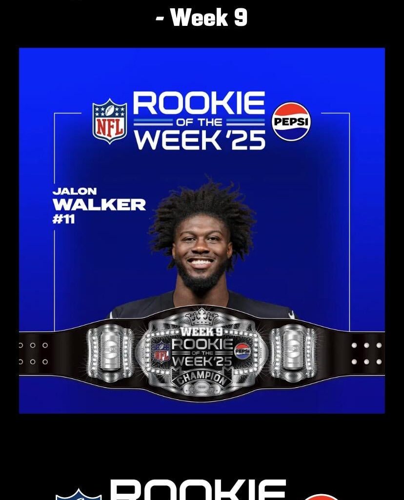 Jalon is Rookie of the Week for Week 9