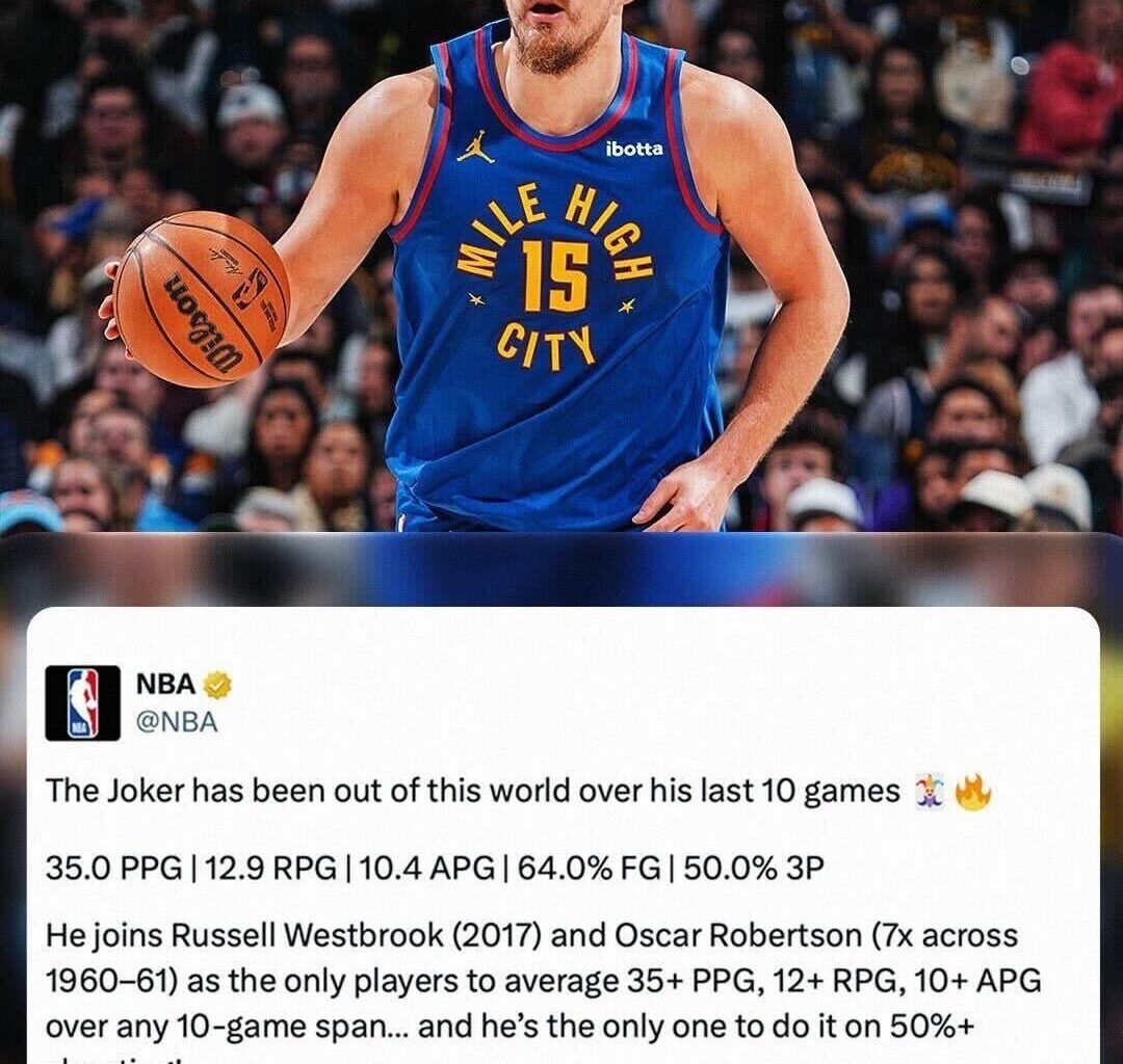 Nikola “Not Since/The Only One” Jokic🐐🃏Another game, another record🐐