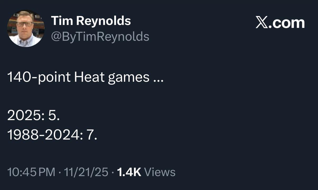 140-point Heat games ...