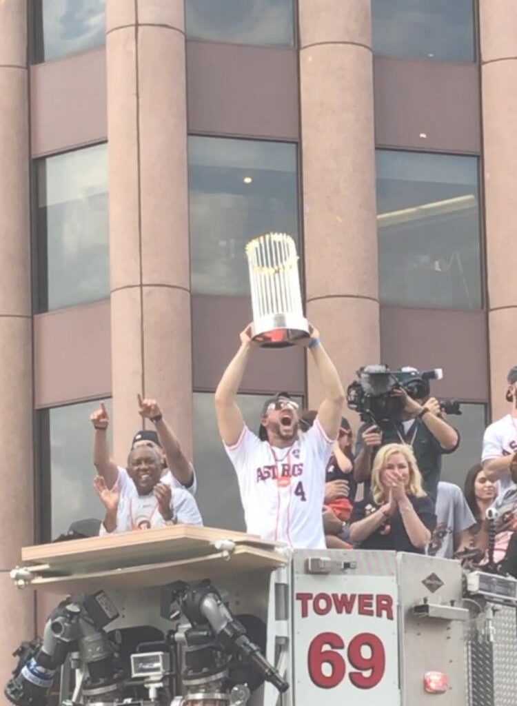 Throwback to being at the 2017 Series parade. George Springer!