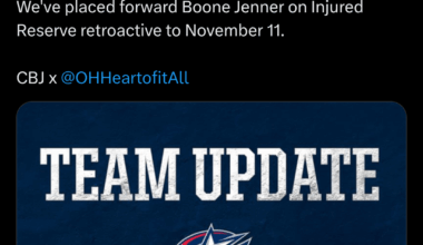 Boone Jenner to IR
