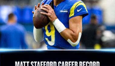 After 17 years, Stafford is finally at .500 for career wins. I really hope we spoil this on Sunday