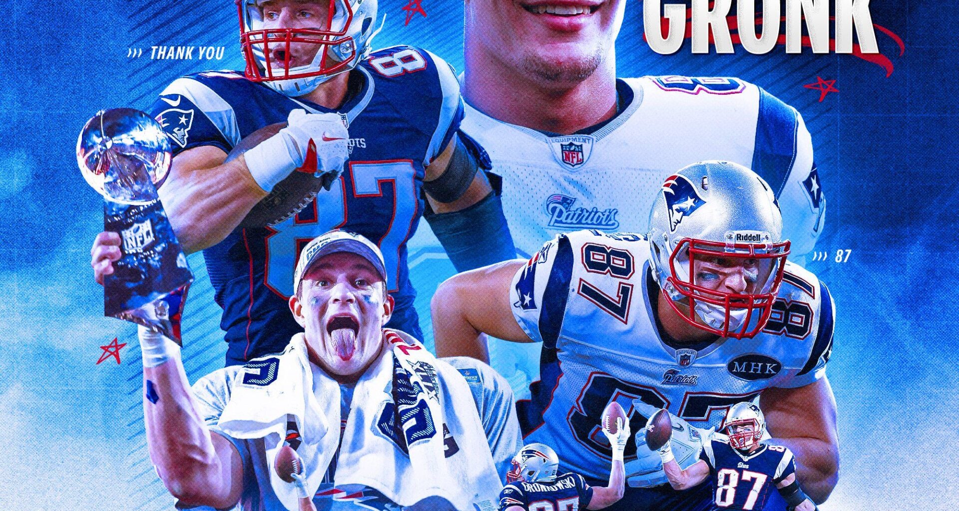 [Patriots] Rob Gronkowski officially retires as a Patriot! THANK YOU GRONK 🙌
