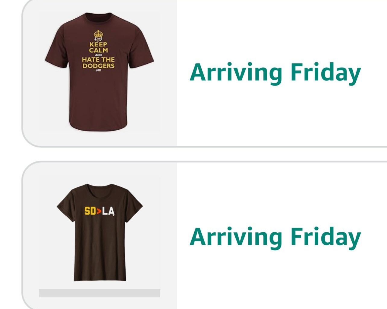Decided to order some new shirts on Amazon…