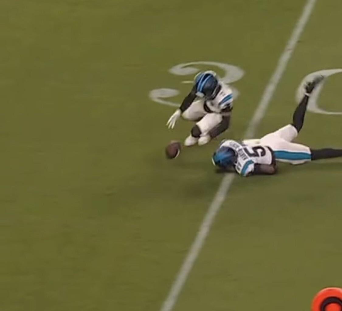 Somehow, this was not recovered by the Panthers.