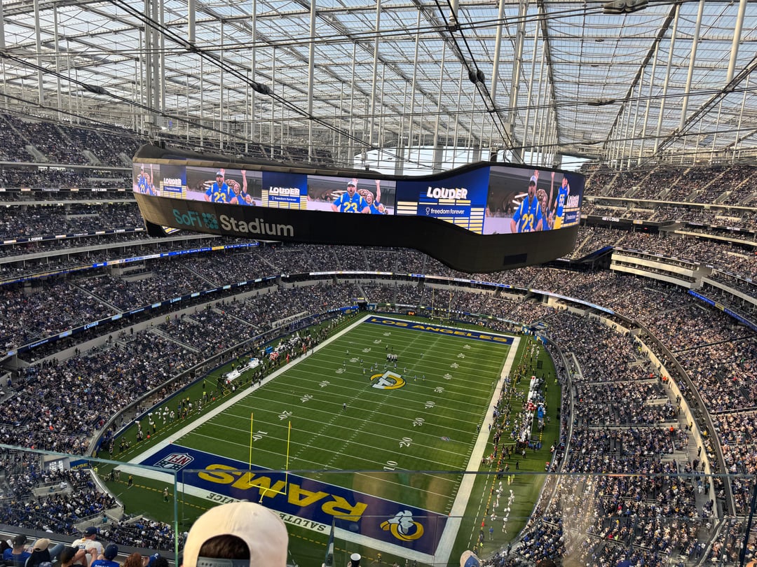 Wife and I went to our first NFL game unfortunately