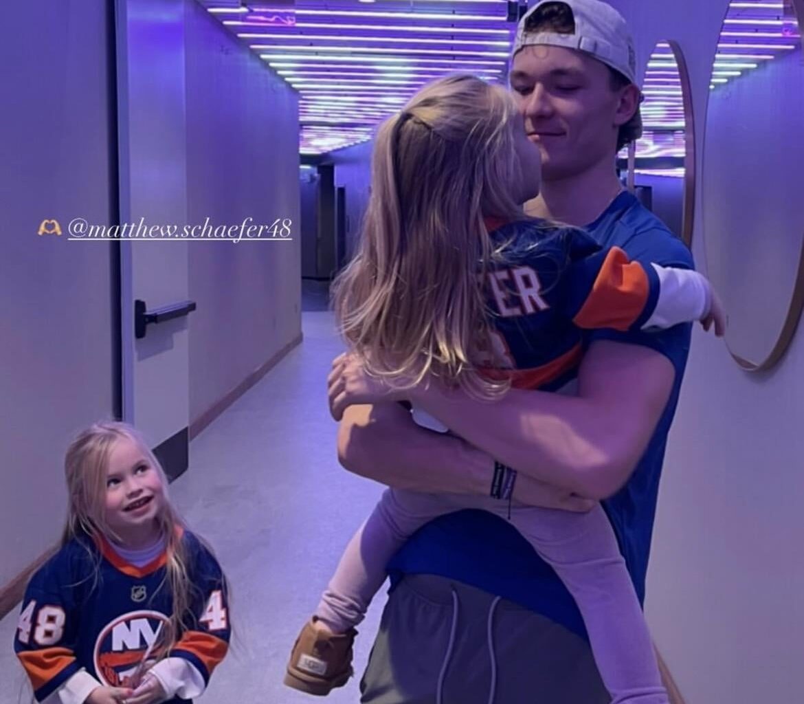 Schaefer with Matt Martin’s kids