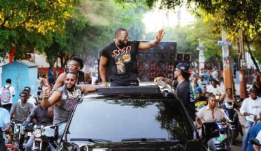 Vladimir Guerrero Jr.’s hometown of Don Gregorio, Dominican Republic threw a parade for him.