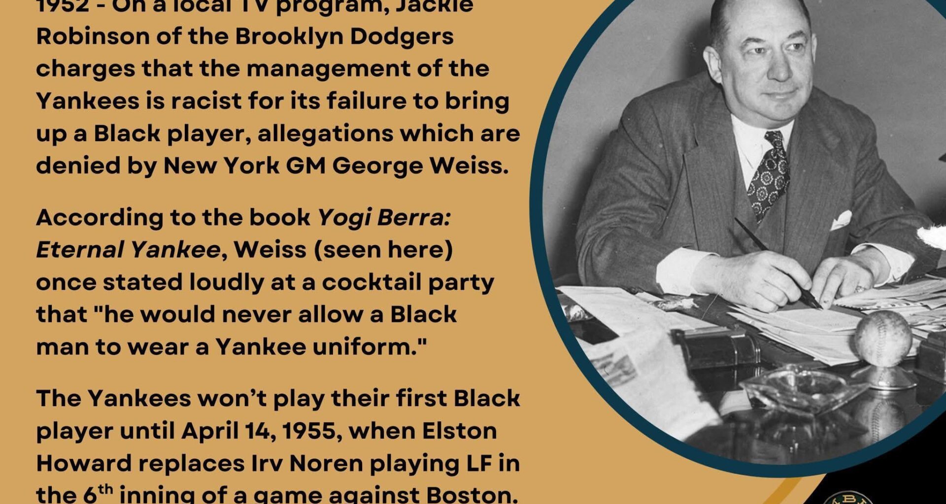On This Day in Baseball History - November 30