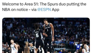 [ESPN] Welcome to Area 51: The Spurs duo putting the NBA on notice by Michael C. Wright