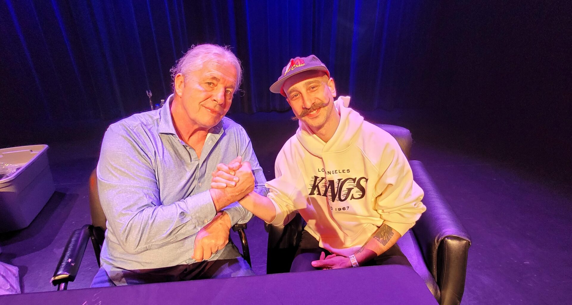 Missed the game today to meet Bret Hart but was still representing.