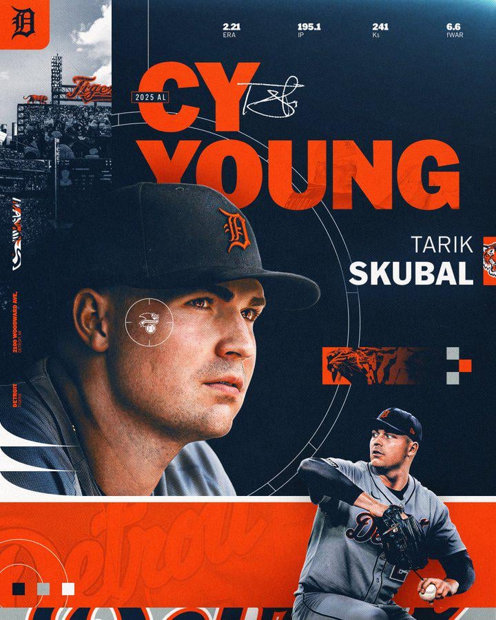 Tarik Skubal has done it again!

He is your 2025 American League Cy Young Award winner!