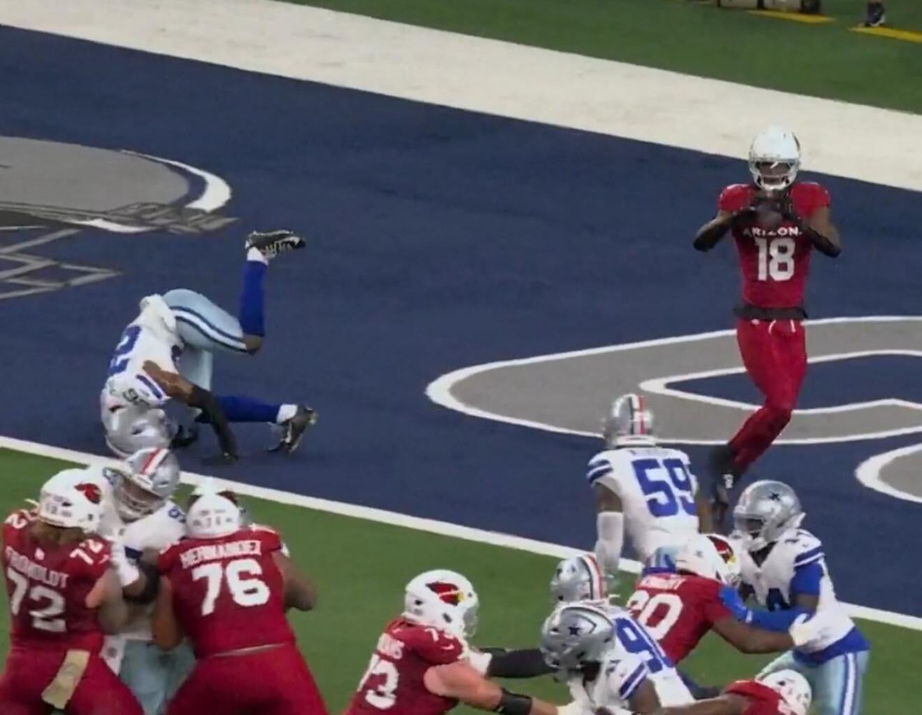 Marvin’s touchdown catch