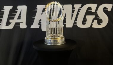 World Series Trophy @ tonight’s game!