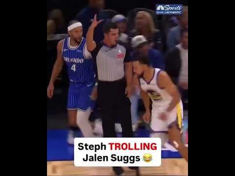 Steph trolling Jalen Suggs😭