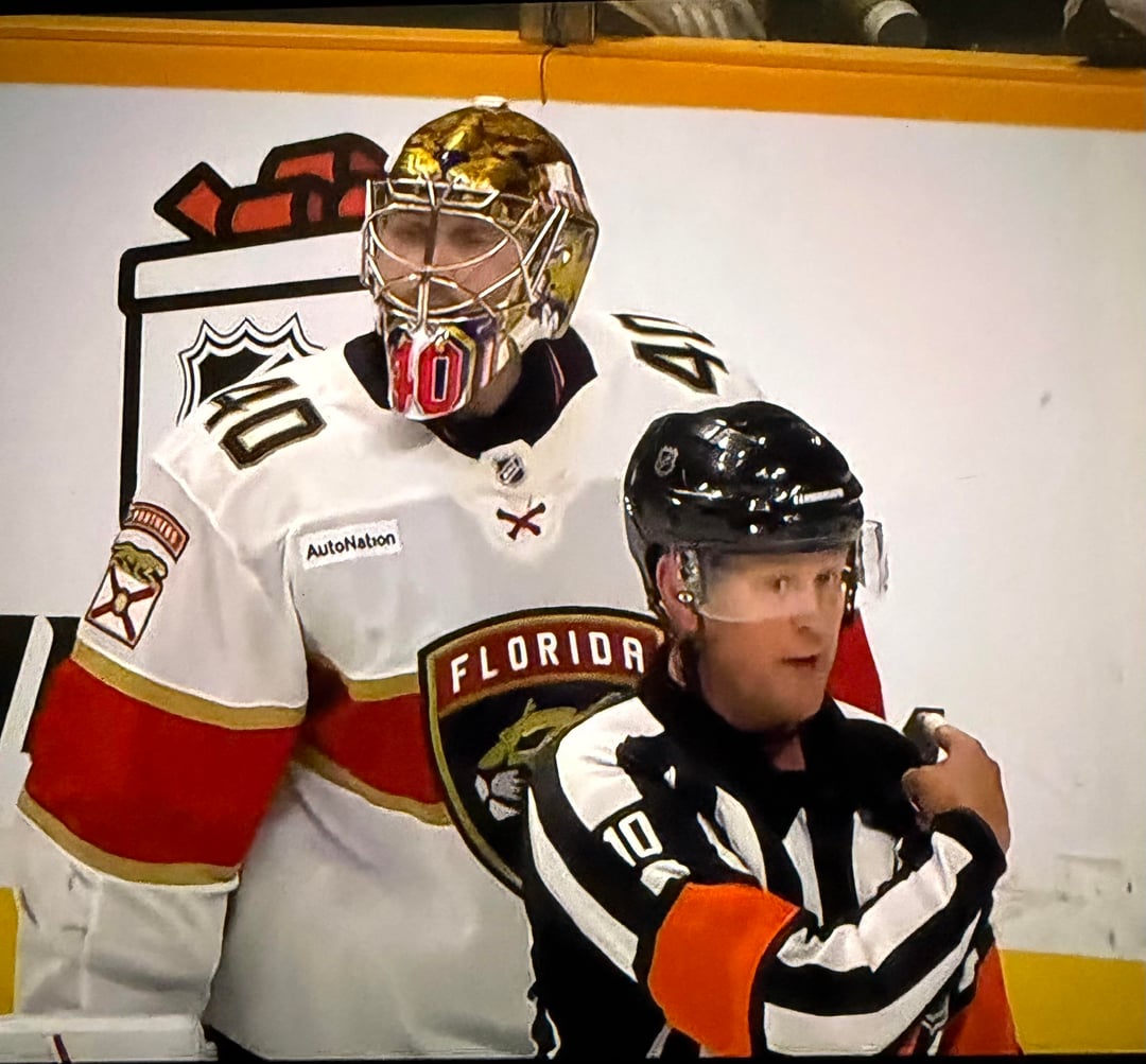 He’s right behind me, isn’t he?