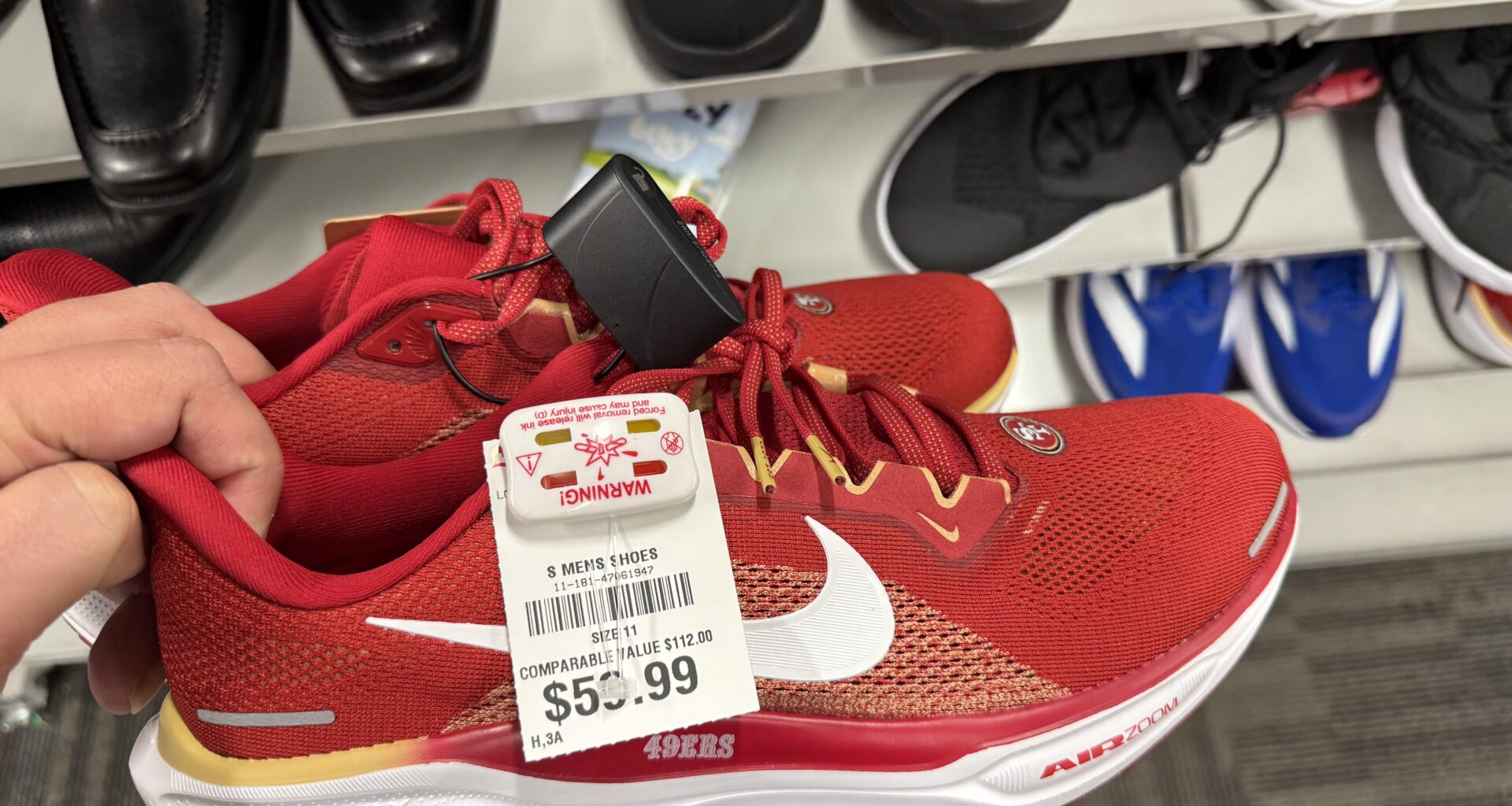 49ers Nike Pegasus at Burlington Factory