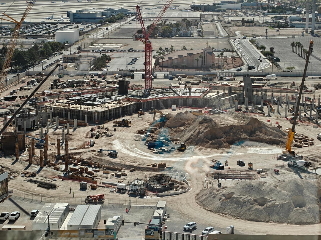 Vegas A's site has active construction