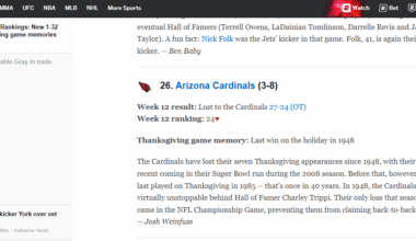 Even ESPN knows we are the ones who beat ourselves