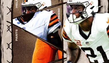 [@Browns on X] never-before-seen uni combo for Vegas 👀