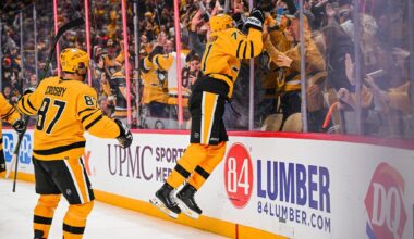 Evgeni Malkin has points in eight of his last ten games and has a team-leading 24 (6G-18A) points on the year.