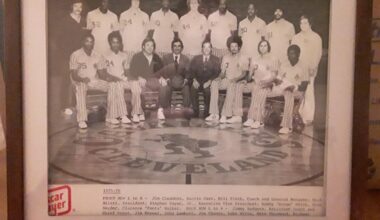 One of my Dad's Gifts This Year - 75-76 Cavs Team Photo